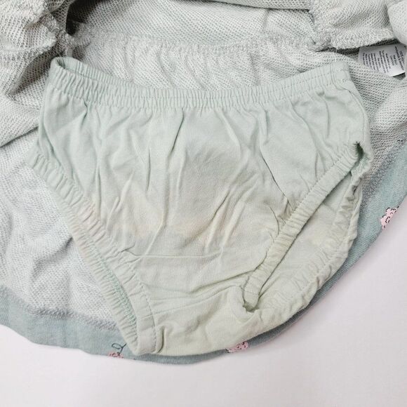 Baby Girls Floral Dress Just One You made by Carters Sage Green 3M NEW - Picture 4 of 5